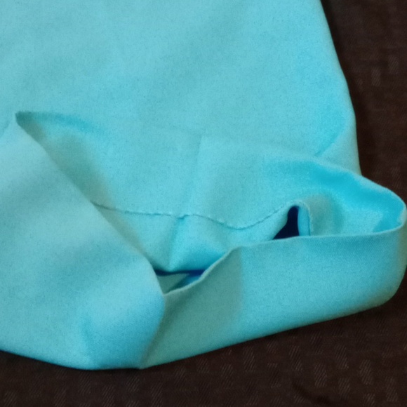 ASOS BLUE CROPPED PANTS, * ALTERED SIZE 14 - Picture 10 of 12